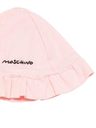 Tutina e cappellino per neonata Moschino Kids rosa con stampa Bear - Rubino Kids