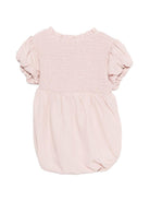 Tutina Eledor per neonata Donsje rosa con corpetto arricciato - Rubino Kids