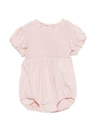 Tutina Eledor per neonata Donsje rosa con corpetto arricciato - Rubino Kids