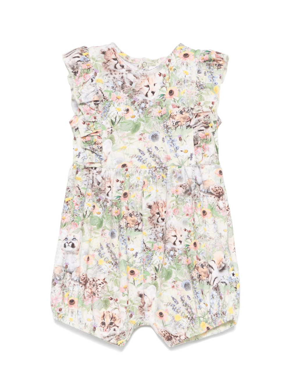 Tutina Felicia per neonato Molo multicolor con dettagli ruches - Rubino Kids