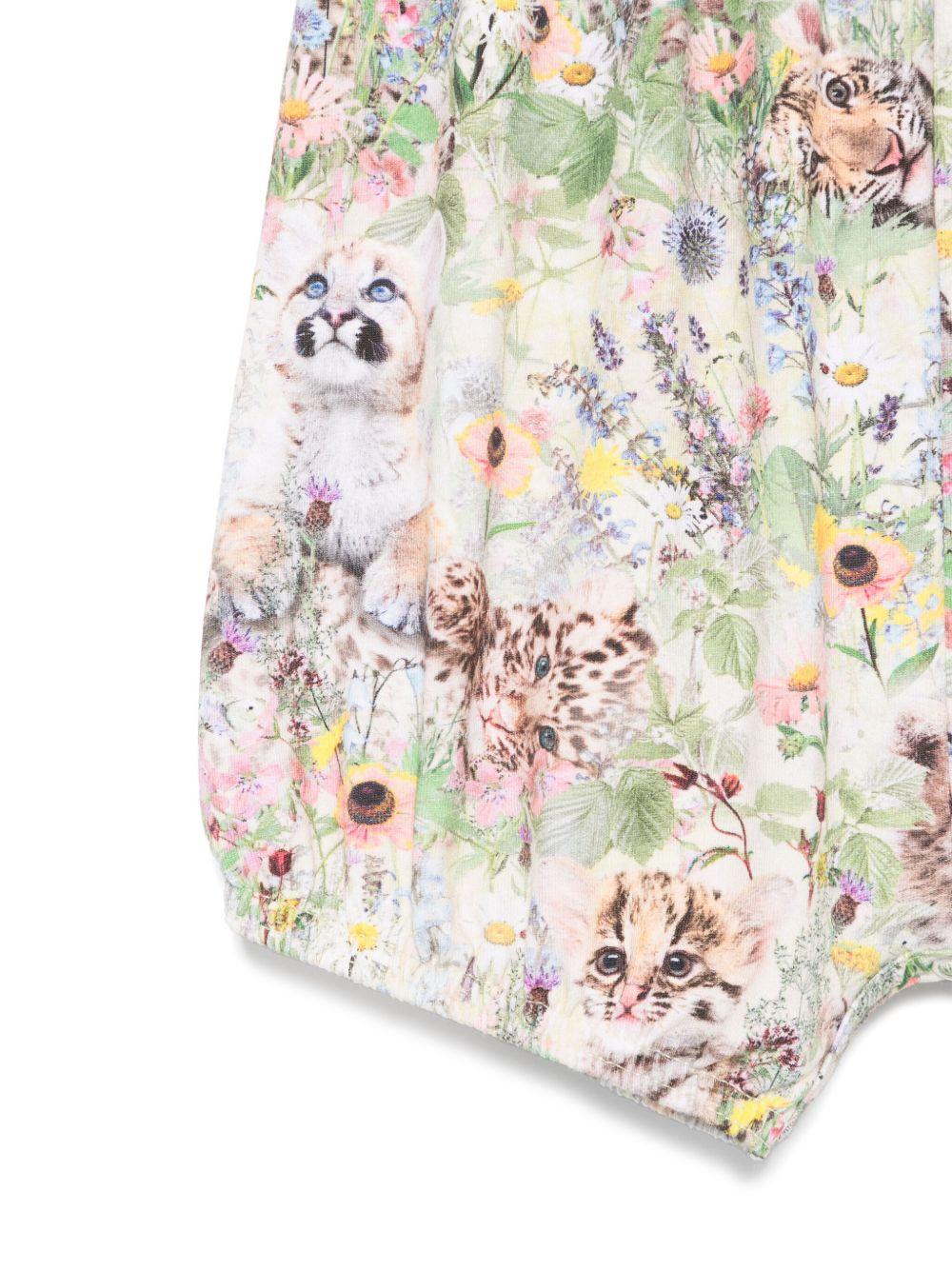 Tutina Felicia per neonato Molo multicolor con dettagli ruches - Rubino Kids