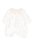 Tutina Gemma per neonata Jesurum Baby bianca con colletto in pizzo - Rubino Kids