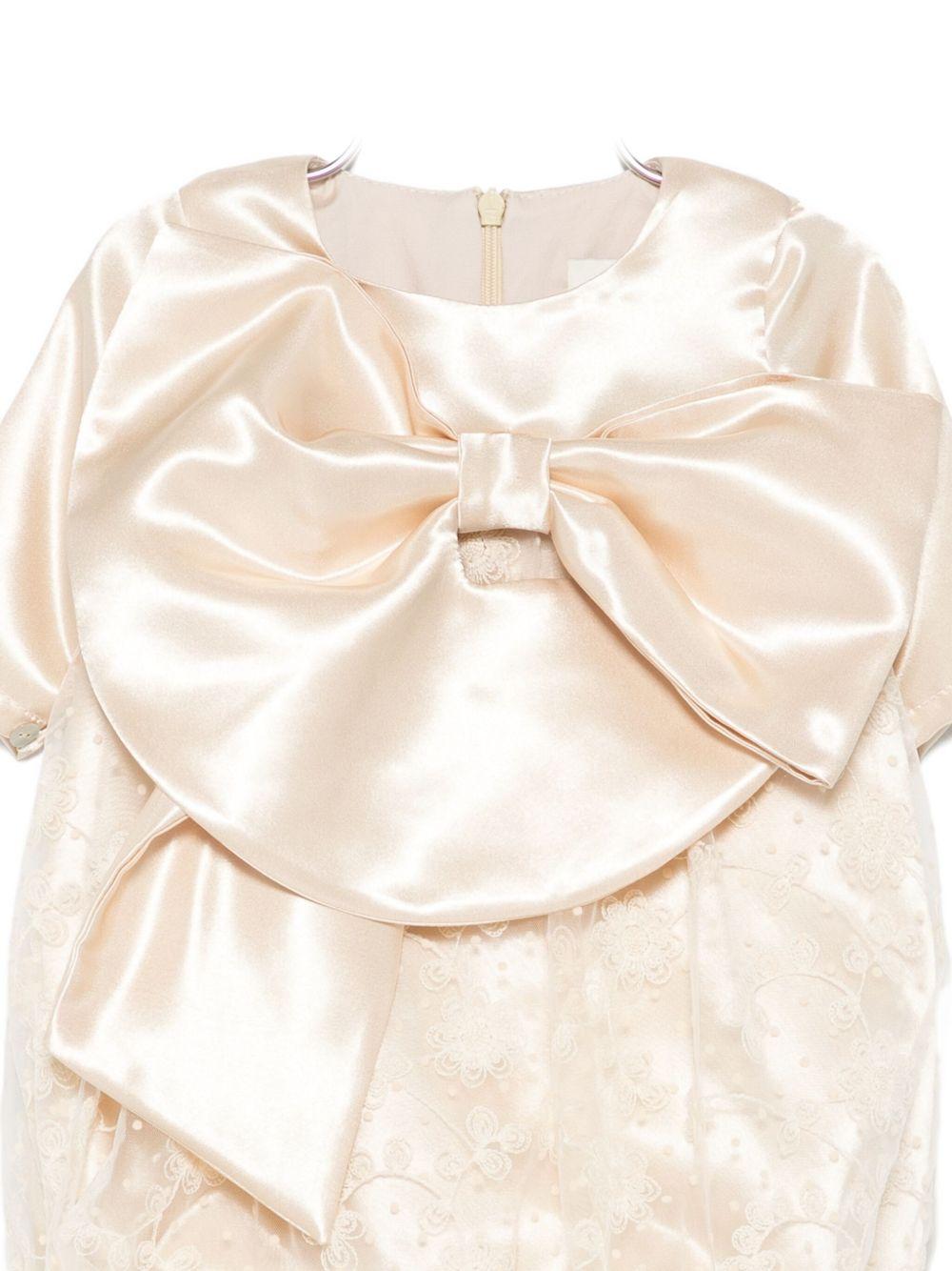 Tutina per neonata A'lapage écru con dettagli in pizzo - Rubino Kids