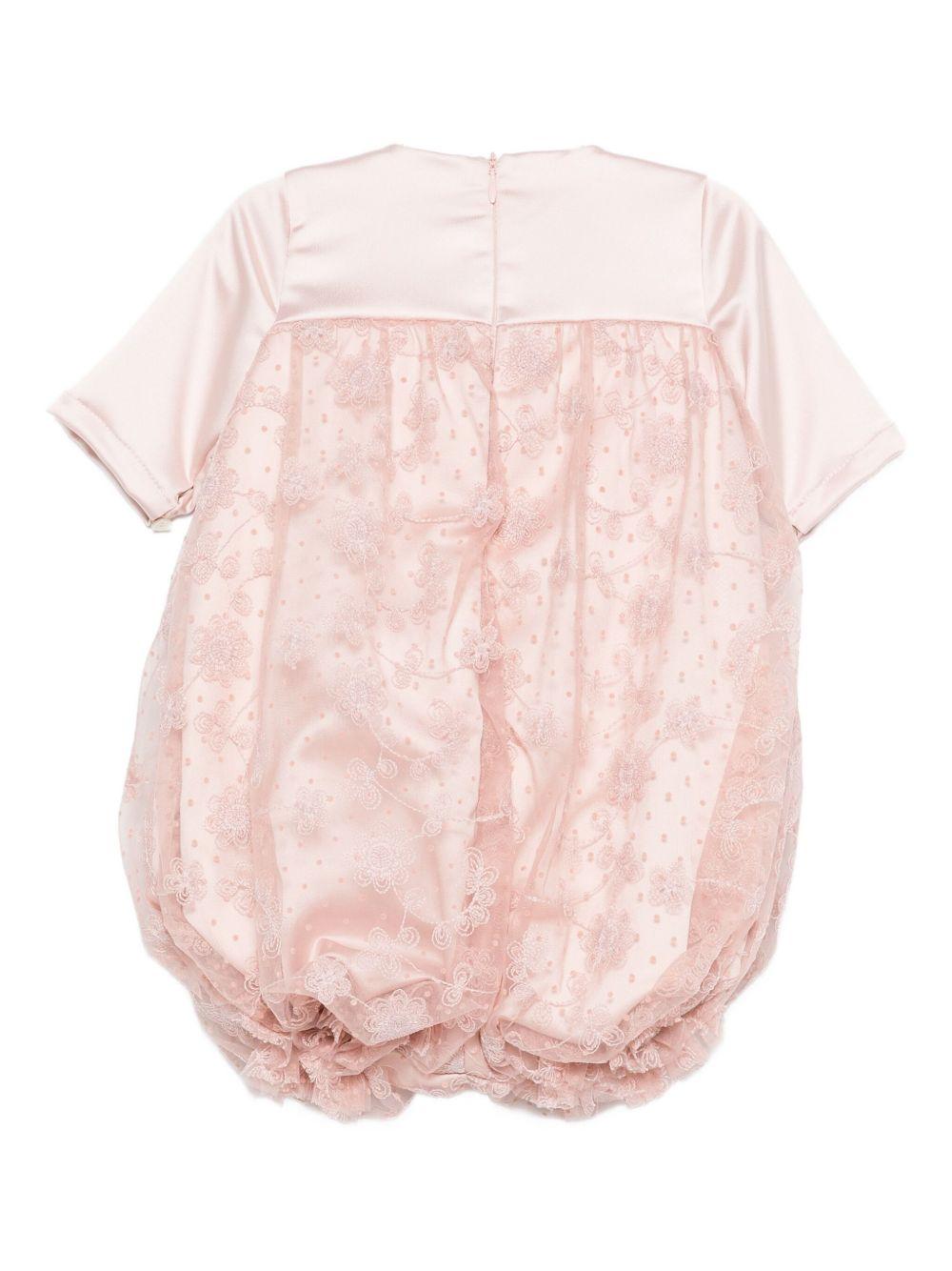 Tutina per neonata A'lapage rosa con dettaglio fiocco - Rubino Kids