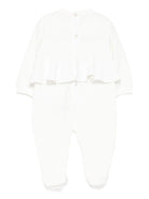 Tutina per neonata Elisabetta Franchi La Mia Bambina bianca con dettaglio fiocco - Rubino Kids