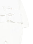 Tutina per neonata Elisabetta Franchi La Mia Bambina bianca con dettaglio fiocco - Rubino Kids