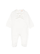 Tutina per neonata Elisabetta Franchi La Mia Bambina bianca con dettaglio fiocco - Rubino Kids