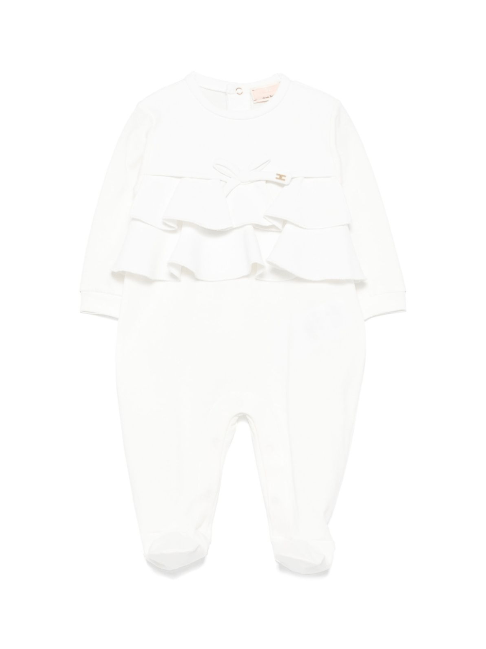 Tutina per neonata Elisabetta Franchi La Mia Bambina bianca con dettaglio fiocco - Rubino Kids