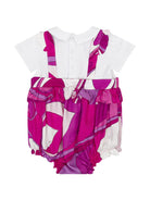 Tutina per neonata Emilio Pucci Junior multicolor con stampa all - over - Rubino Kids