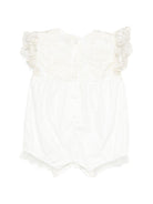 Tutina per neonata Jesurum Baby bianco con dettagli in pizzo - Rubino Kids