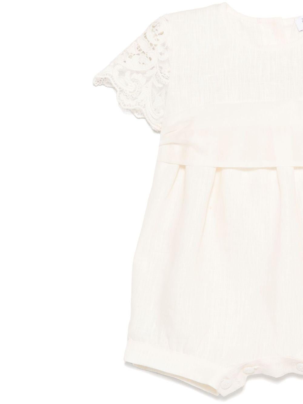 Tutina per neonata JESURUM BABY Piccola Carla beige con dettagli in pizzo - Rubino Kids