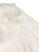 Tutina per neonata JESURUM BABY Piccolo Cà Foscari bianco in velluto - Rubino Kids