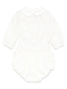 Tutina per neonata La Stupenderia bianca con colletto alla Peter Pan - Rubino Kids