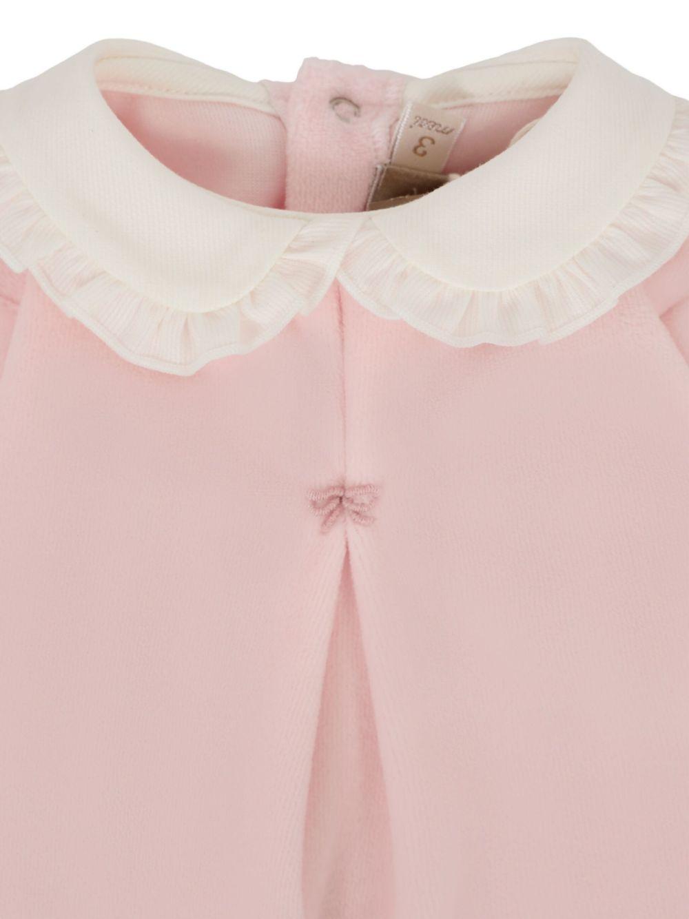 Tutina per neonata La Stupenderia rosa con colletto - Rubino Kids