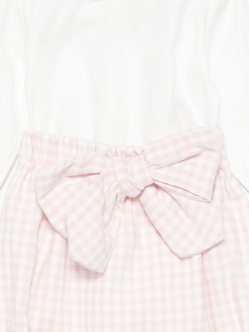 Tutina per neonata La Stupenderia rosa con motivo a quadretti - Rubino Kids