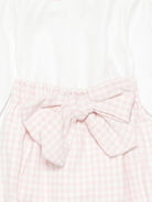 Tutina per neonata La Stupenderia rosa con motivo a quadretti - Rubino Kids