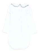 Tutina per neonata Mariella Ferrari bianca con colletto alla Peter Pan - Rubino Kids