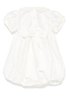 Tutina per neonata Mariella Ferrari bianco con arricciatura - Rubino Kids