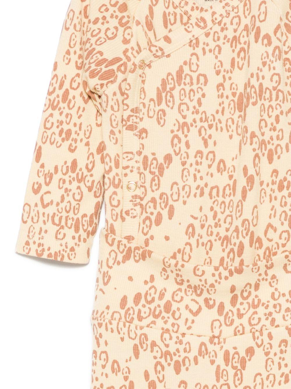 Tutina per neonata Mini Rodini beige con stampa animalier - Rubino Kids