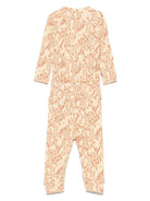Tutina per neonata Mini Rodini beige con stampa animalier - Rubino Kids
