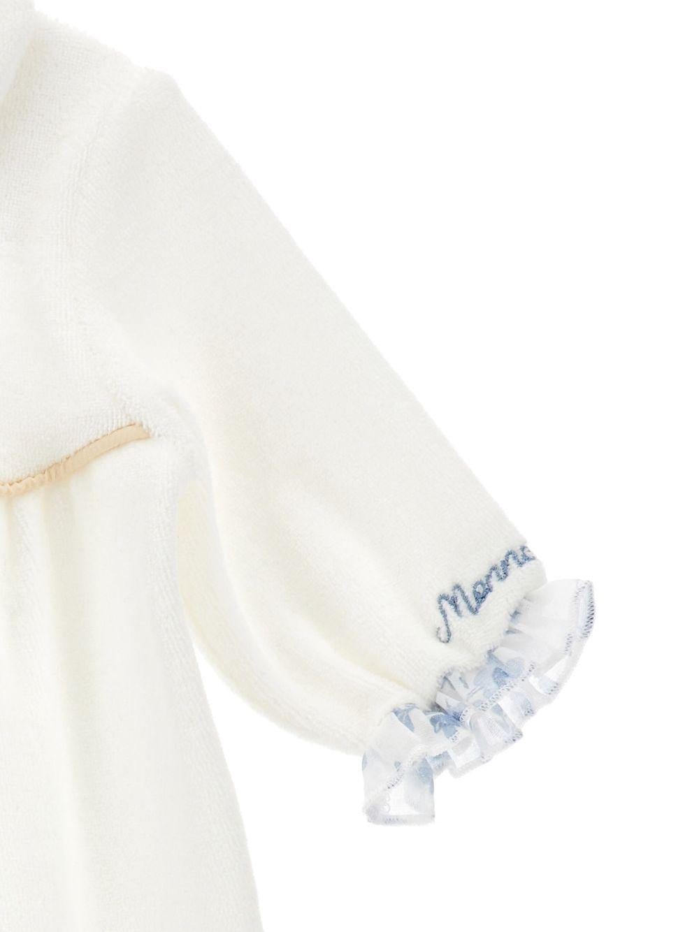 Tutina per neonata Monnalisa bianca con dettaglio fiocco - Rubino Kids