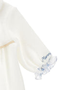 Tutina per neonata Monnalisa bianca con dettaglio fiocco - Rubino Kids