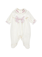 Tutina per neonata Monnalisa bianca con dettaglio fiocco - Rubino Kids