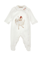 Tutina per neonata Monnalisa bianca con stampa grafica - Rubino Kids