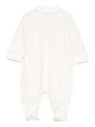 Tutina per neonata Moschino Kids bianco con ricamo Teddy - Rubino Kids