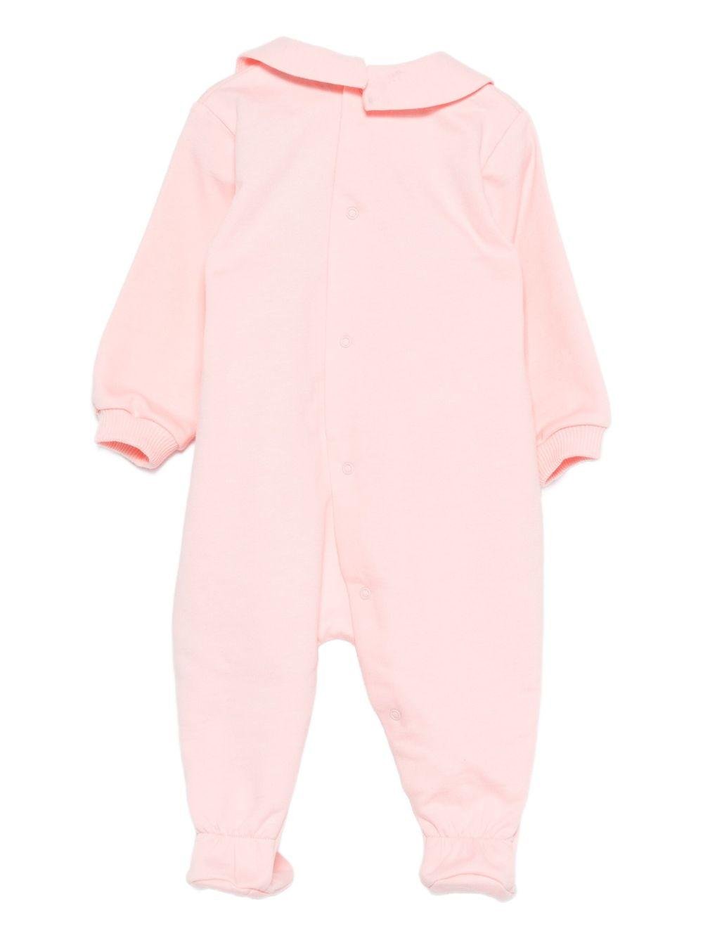 Tutina per neonata Moschino Kids rosa con motivo Teddy Bear - Rubino Kids
