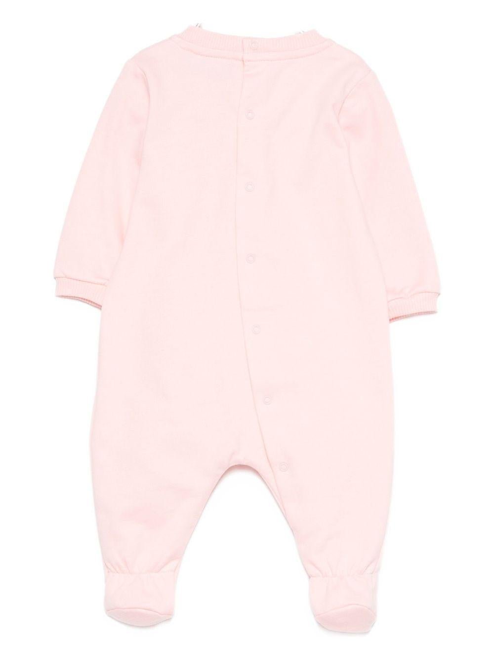 Tutina per neonata Moschino Kids rosa con motivo Teddy Bear - Rubino Kids
