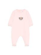 Tutina per neonata Moschino Kids rosa con motivo Teddy Bear - Rubino Kids