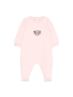 Tutina per neonata Moschino Kids rosa con motivo Teddy Bear