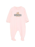 Tutina per neonata Moschino Kids rosa con stampa orsetto - Rubino Kids
