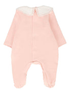 Tutina per neonata Paz Rodriguez rosa con bordo in pizzo - Rubino Kids