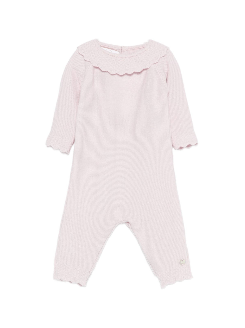 Tutina per neonata Paz Rodríguez rosa con colletto smerlato - Rubino Kids