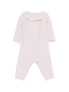 Tutina per neonata Paz Rodríguez rosa con colletto smerlato - Rubino Kids