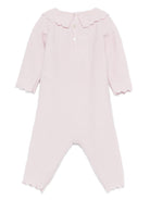 Tutina per neonata Paz Rodríguez rosa con colletto smerlato - Rubino Kids