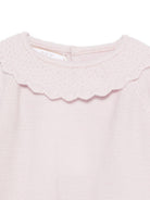 Tutina per neonata Paz Rodríguez rosa con colletto smerlato - Rubino Kids