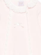 Tutina per neonata Paz Rodrìguez rosa con dettagli intrecciati - Rubino Kids