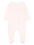 Tutina per neonata Paz Rodrìguez rosa con dettagli intrecciati - Rubino Kids