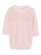 Tutina per neonata Paz Rodríguez rosa con dettaglio fiocca - Rubino Kids