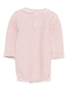 Tutina per neonata Paz Rodríguez rosa con dettaglio fiocca - Rubino Kids
