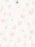 Tutina per neonata Petit Bateau bianca con motivo a cuore - Rubino Kids