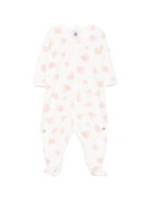 Tutina per neonata Petit Bateau bianca con motivo a cuore - Rubino Kids