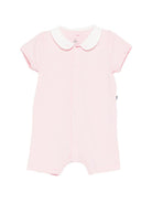 Tutina per neonata Petit Bateau rosa con colletto alla Peter Pan - Rubino Kids