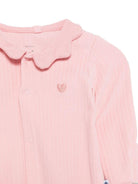 Tutina per neonata Petit Bateau rosa con design a coste - Rubino Kids