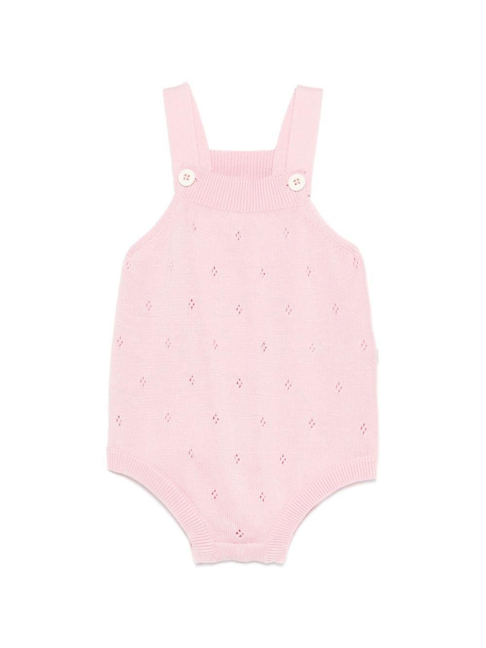 Tutina per neonata Petit Bateau rosa con lavorazione a pointelle - Rubino Kids