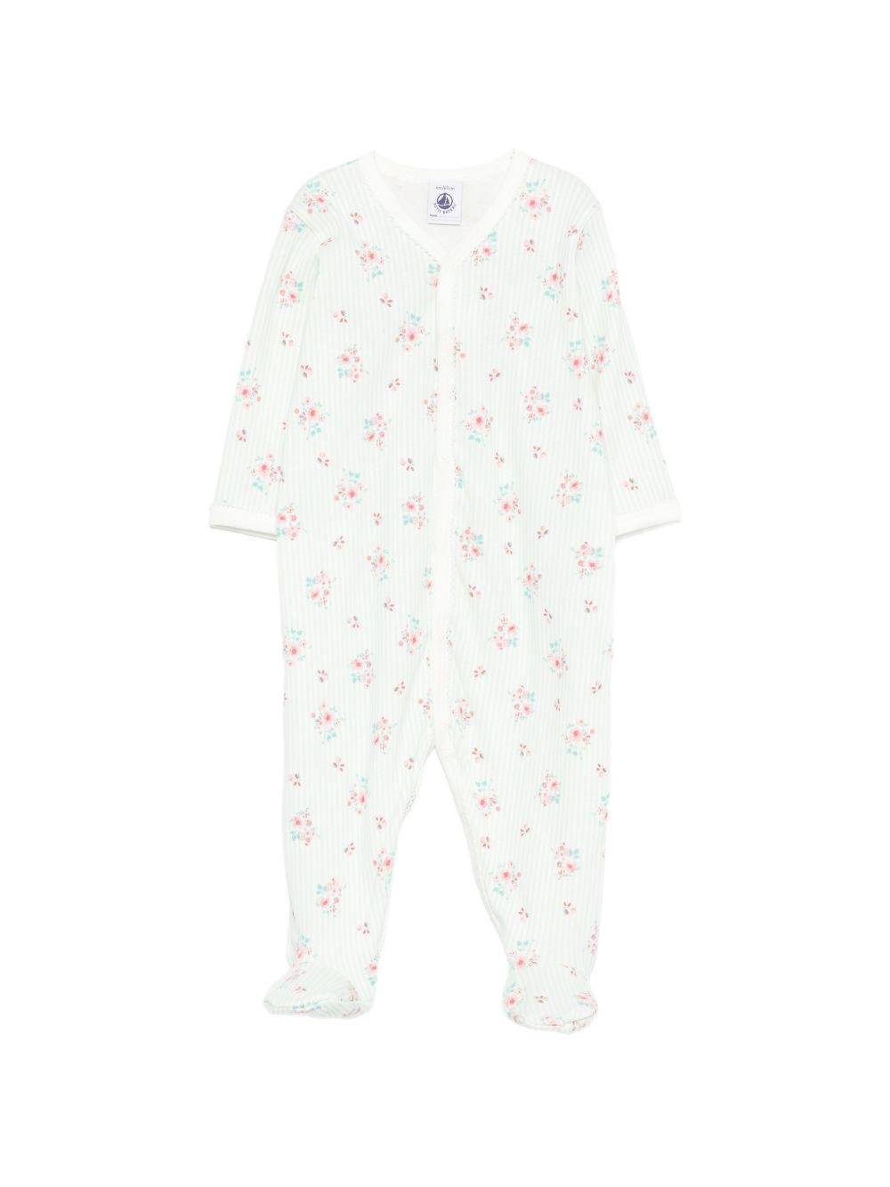Tutina per neonata Petit Bateau verde con design multicolore - Rubino Kids