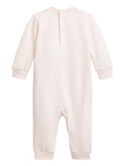 Tutina per neonata POLO RALPH LAUREN KIDS rosa con stampa Polo Bear - Rubino Kids